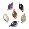 Natural Mixed Stone Faceted Connector Charms G-K347-03G-B-1