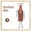 Medieval PU Leather Waist Belt Pouches with Alloy Rivets AJEW-WH0678-30A-2