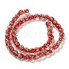 Handmade Dichroic Foil Glass Beads Strands DICH-U001-02I-2