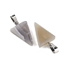 Natural Grey Agate Pendants G-WH0026-07D-2
