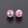 Transparent Crackle Acrylic Beads MACR-S373-66-L04-3