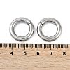 Round Ring 316 Surgical Stainless Steel Hoop Nose Rings EJEW-G416-19D-AS-5