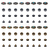 DICOSMETIC Alloy & Brass Snap Buttons BUTT-DC0001-05-9