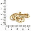 Brass Micro Pave Cubic Zirconia Pendants KK-C132-28G-3