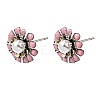 Brass Enamel Stud Earrings KK-CBA8324-27P-01-4