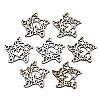 Unfinished Natural Poplar Wood Filigree Joiners Links WOOD-N006-75-1