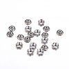6-Petal Tibetan Style Alloy Flower Bead Caps TIBE-S220-B-01-NR-1