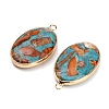 Dyed Synthetic Imperial Jasper Pendants GG-CBAA20A-04G-04-2