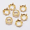 Square Brass Rhinestone Claw Settings KK-M166-03-12x12-1