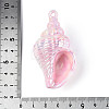 UV Plating Opaque Acrylic Shell Shape Big Pendants SACR-T018-35B-3
