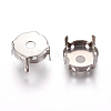 Non-Tarnish Stainless Steel Sew on Prong Settings X-STAS-L229-05A-1