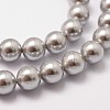 Shell Pearl Beads Strands X-BSHE-L026-05-8mm-4