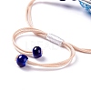 Handmade Dry Pressed Flower Link Bracelet for Girl Women BJEW-C004-01F-3