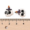 Halloween Theme Opaque Resin Cabochons CRES-M037-07G-3