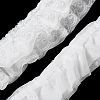 3-Layer Pleated Chiffon Flower Lace Trim OCOR-XCP0002-11A-3