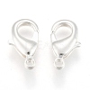 Silver Color Plated Brass Lobster Claw Clasps X-KK-902-S-NF-3