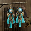 Alloy Oval Chandelier Earrings FS-WGD7741-05-1