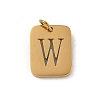 304 Stainless Steel Charms STAS-R001-01G-W-1