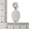 304 Stainless Steel Black Enamel European Dangle Charms STAS-U005-43P-3
