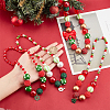 4Pcs 4 Styles ABS Plastic Pearl & Acrylic & Resin Beaded Necklaces Set NJEW-AB00010-5