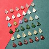 6Pcs Handmade Bumpy Glass Beads Strands LAMP-FS0001-16C-5