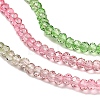 Transparent Painted Glass Beads Strands X1-DGLA-A034-T1mm-A18-4
