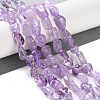 Natural Amethyst(Dyed & Heated) Beads Strands G-P497-01C-47-2