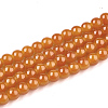 Baking Paint Imitation Jade Glass Round Bead Strands DGLA-Q021-4mm-12-1