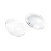 Transparent Oval Glass Cabochons X-GGLA-R022-35x25-3