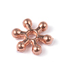 Flower Alloy Spacer Beads X-PALLOY-ZN152-RG-RS-1