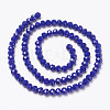 Opaque Solid Color Glass Beads Strands X1-EGLA-A034-P6mm-D07-2