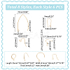 304 Stainless Steel Earring Hooks STAS-UN0001-34G-3