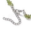 Natural Gemstone Beads Anklets AJEW-AN00583-09-3