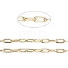 3.28 Feet Ion Plating(IP) 304 Stainless Steel Paperclip Chains X-CHS-F010-01A-G-1