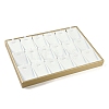 18 Grids Imitation Leather Jewelry Pendant Trays CON-G023-04B-1