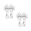 925 Sterling Silver Slide Lock Clasps PALLOY-PH01805-1