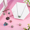 6Pcs 6 Colors Handmade Polymer Clay Rhinestone Beads RB-TA0001-31-7