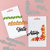 Autumn Theme Carbon Steel Cutting Dies Stencils DIY-WH0309-1105-2