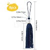 8Pcs Polyester Tassel Pendant Decorations AJEW-GF0004-66C-2