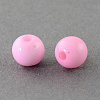 Solid Chunky Acrylic Ball Beads SACR-R812-4mm-08-1