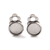 Non-Tarnish 316 Stainless Steel Clip-on Earring Findings STAS-I187-02B-P-2