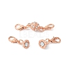 1Pc Alloy Crystal Rhinestone Magnetic Clasps ALRI-YW0001-11RG-1