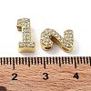 Rack Plating Brass Micro Pave Cubic Zirconia Multi-Strand Links KK-P247-14G-3