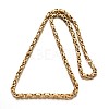 201 Stainless Steel Byzantine Chain Necklaces NJEW-E048-15G-2