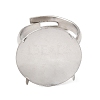 316 Stainless Steel Ring Settings STAS-D375-04P-2