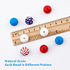 Independence Day Food Grade Eco-Friendly Silicone Beads SIL-HY0001-09-3