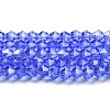 Transparent Electroplate Glass Beads Strands EGLA-A039-T3mm-A07-1