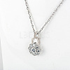 6Pcs 3 Styles Brass Micro Pave Clear Cubic Zirconia Twister Clasps ZIRC-DR0001-02-5