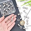 24Pcs 304 Stainless Steel Ball Chain Connectors STAS-NB0001-25-3