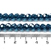 Electroplate Transparent Glass Beads Strands EGLA-A035-T6mm-A12-4